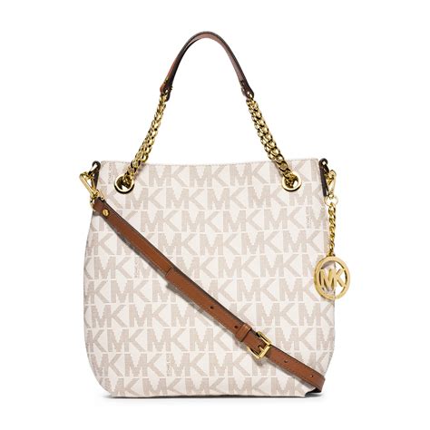 michael kors medium jet set logo shoulder bag|Michael Kors woven handbags.